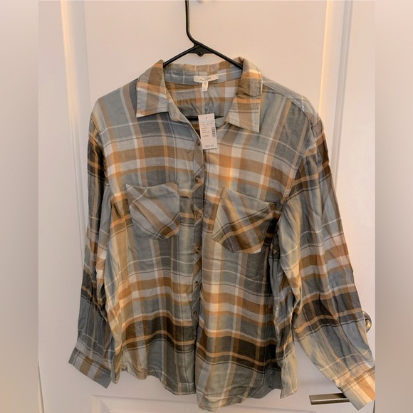 Maurices Tops - Plaid Button-Up Shirt